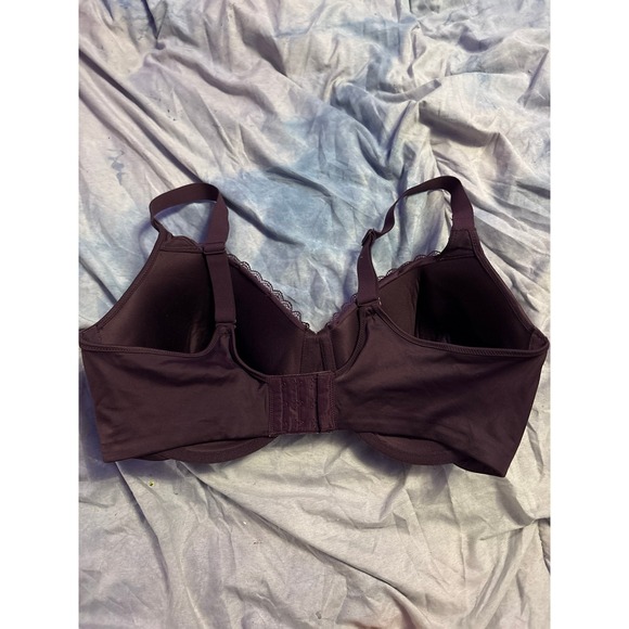 Bali Burgundy Passion For Comfort Smoothing &‎ Light Lift Underwire Bra, 38DD - Picture 3 of 5